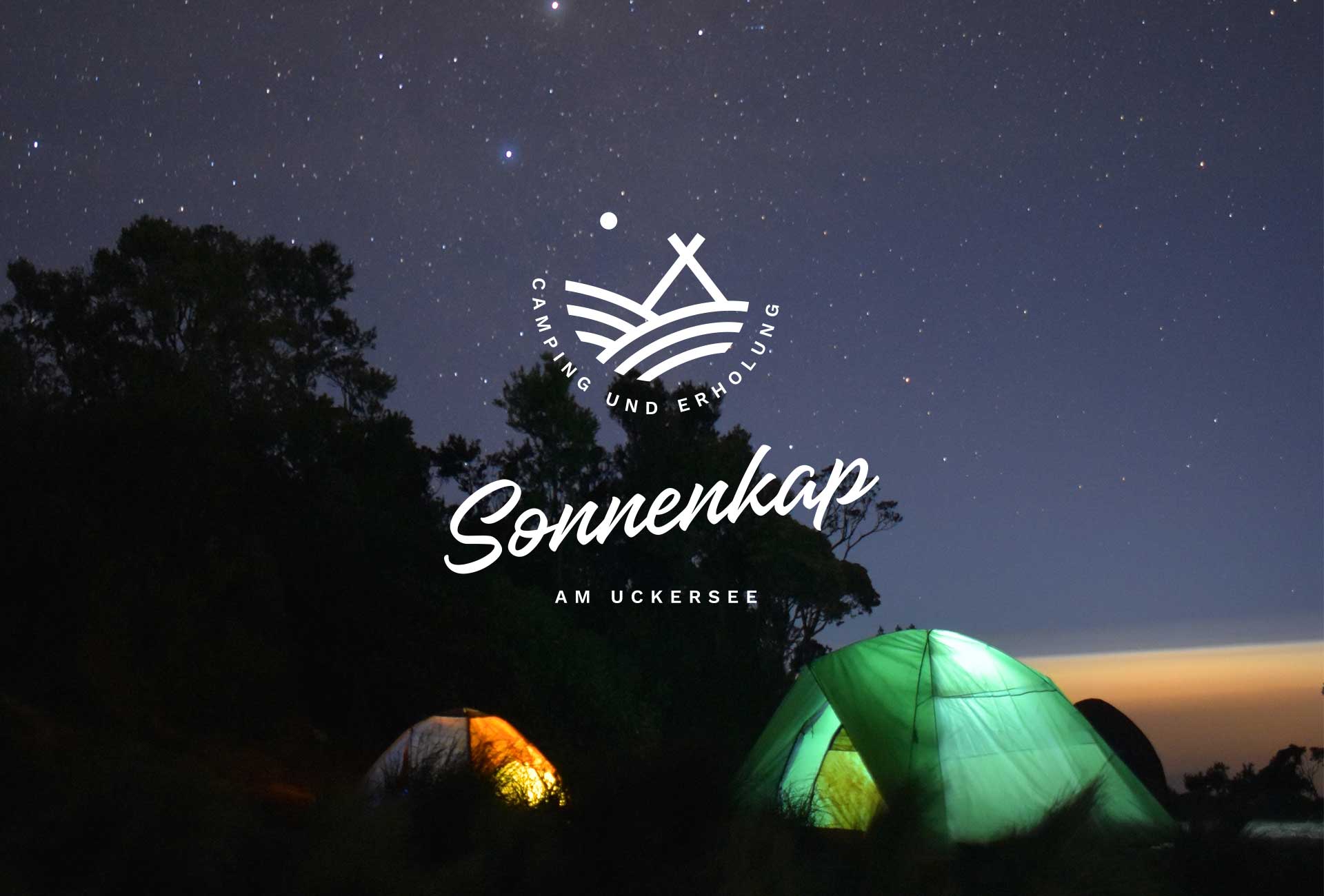 Logogestaltung — Naming, Markendesign und Markentwicklung für Campingplatz Sonnenkap in der Uckermark von Susann Ihlenfeld